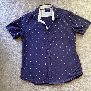 Pineapple button up shirt